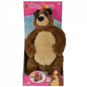 Jucarie de plus Masha and the Bear, Bean Bag Bear 43 cm - Img 5