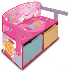 Mobilier 2 in 1 pentru depozitare jucarii Peppa Pig - Img 1