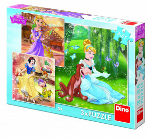 Puzzle 3 in 1 - Printese jucause (55 piese) - Img 1