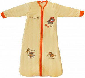 Sac de dormit cu maneca lunga In The Zoo 0-6 luni 3.5 Tog