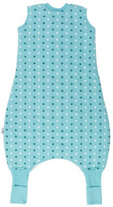 Sac de dormit cu picioruse si talpa antiderapanta Teal Stars 18-24 luni 2.5 Tog - Img 2