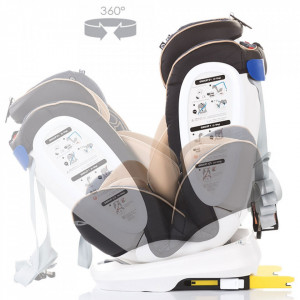 Scaun auto Chipolino Tourneo 0-36 kg sky blue cu sistem Isofix - Img 6
