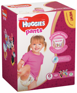 Scutece-chilotel Huggies Box Pack, Nr.6, Fete, 15-25 kg, 60 buc