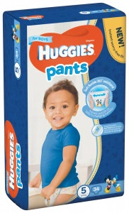 Scutece-chilotel Huggies Jumbo Pack, Nr.5, Baieti, 12-17 kg, 34 buc