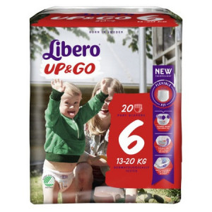 Scutece-chilotel Libero UP&GO, Nr.6, XL, 13-20kg, 20 buc