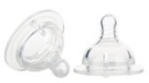 Set 2 Tetine Silicon 6+ luni cu Gat Larg L U-GROW A-1028L