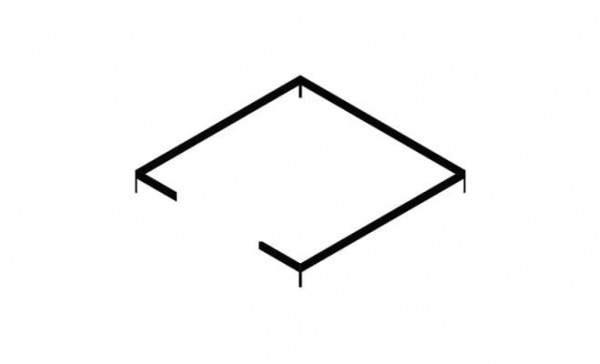 Основа - Bones 8,8 m² - черна