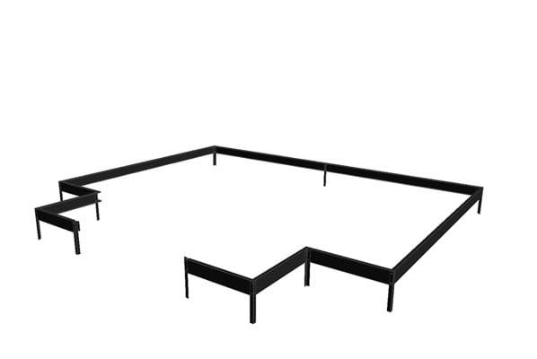 Alapítvány - Orangers 21,5 m² - fekete