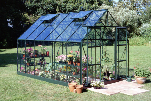 Sera HALLS MAGNUM 9,9 m2, 3 mm-es edzett üveggel, szín: zöld