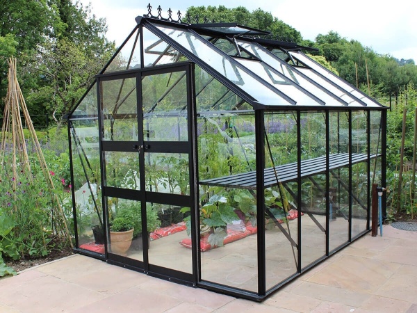 Халета COTSWOLD COTSWOLD Blockley 810 - 8,14 кв.м, с 3 мм закалено стъкло, цвят: Черно