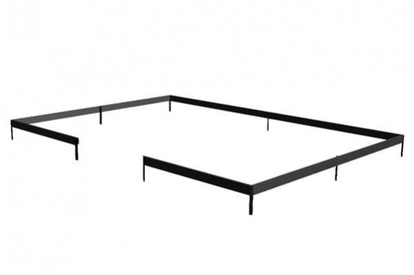 Фондация Grand Oase 18,8 m² черен