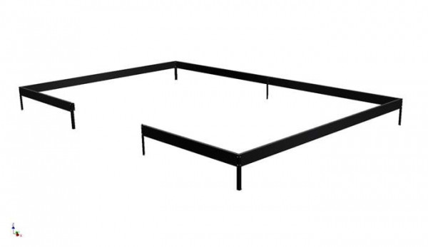Фондация Grand Oase 13,0 m² черен
