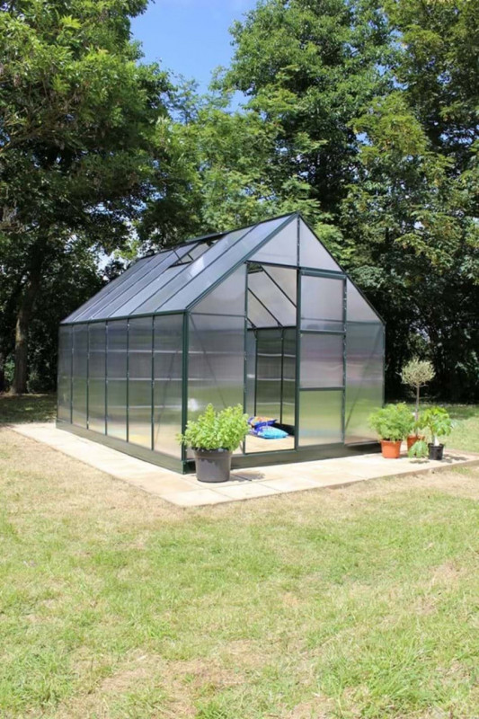 Sera HALLS UNIVERSAL 9,9 m2, 6 mm polikarbonát, szín: zöld