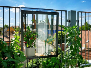 Зимна градина JULIANA BALCONY 0,16 кв.м, с 4 мм закалено стъкло, цвят черен - Img 6