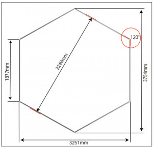 Sera HALLS ATRIUM 9 m2, 3 mm-es edzett üveggel és 6 mm-es polikarbonát tetővel, színe: zöld - Img 3