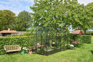Sera HALLS QUBE+ 9,9 кв.м, с 3 мм закалено стъкло, цвят: черен - Img 3