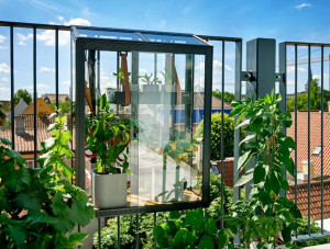 Зимна градина JULIANA BALCONY 0,16 кв.м, с 4 мм закалено стъкло, цвят черен - Img 7