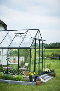 Оранжерийни корпуси MAGNUM 11,5 m², с 3 mm градинско стъкло, цвят: зелен - Img 1