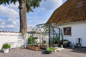 Sera HALLS QUBE+ 6,6 кв.м, с 3 мм закалено стъкло, цвят: черен - Img 2