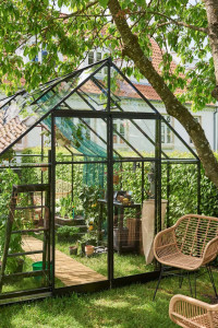 Sera HALLS QUBE 8 de 9,4 mp, cu sticlă securizată 3 mm, culoare: neagră - Img 4