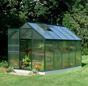 Sera HALLS POPULAR 6,2 m2, 4 mm polikarbonát, szín: zöld - Img 1