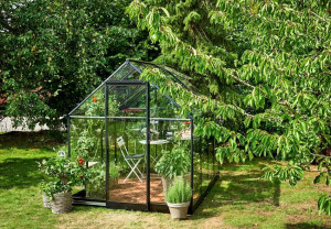Sera HALLS QUBE 5,1 кв.м, с 3 мм закалено стъкло, цвят: черен - Img 2