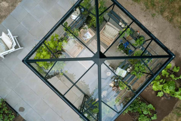 Sera HALLS QUBE 8 Square negru cu sticla securizata 3mm - Img 6