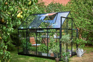 Sera HALLS QUBE 5,1 кв.м, с 3 мм закалено стъкло, цвят: черен - Img 5