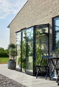 Sera HALLS QUBE fali modell 1,2 m2, 3 mm-es edzett üveggel, szín: fekete - Img 5