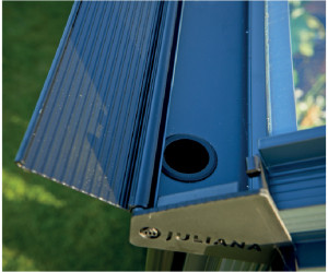 Оранжерия JULIANA COMPACT 6,6 кв.м, с 3 мм закалено стъкло, цвят антрацит - Img 5