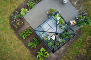 Sera HALLS QUBE 8 Square negru cu sticla securizata 3mm - Img 7