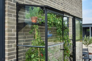 Sera HALLS QUBE fali modell 1,2 m2, 3 mm-es edzett üveggel, szín: fekete - Img 6