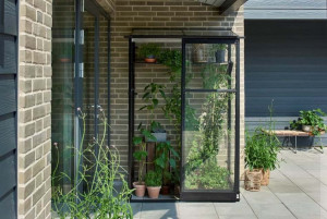 Sera HALLS QUBE fali modell 0,8 m2, 3 mm-es edzett üveggel, szín: fekete - Img 5
