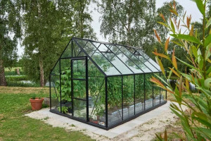 Sera HALLS UNIVERSAL 9,9 m2, 3 mm-es edzett üveggel, szín: fekete - Img 1
