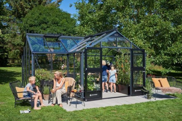 Juliana Orangers 21,5 m² antracit 3 mm-es edzett üveggel - Img 1