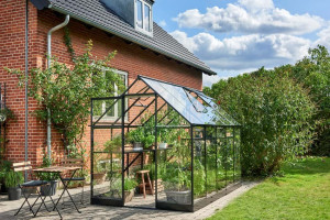 Sera HALLS QUBE 6,4 m2, 3 mm-es edzett üveggel, szín: fekete - Img 4