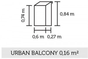 Зимна градина JULIANA BALCONY 0,16 кв.м, с 4 мм закалено стъкло, цвят черен - Img 5