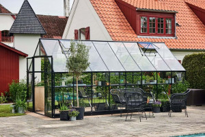 Sera HALLS QUBE+ 13 кв.м, с 3 мм закалено стъкло, цвят: черен - Img 5