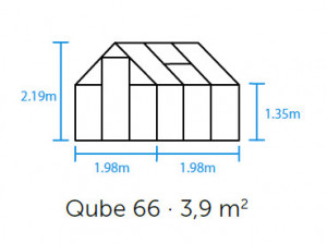 Sera HALLS QUBE 6 de 3,6 mp, cu sticlă securizată 3 mm, culoare: neagră - Img 5