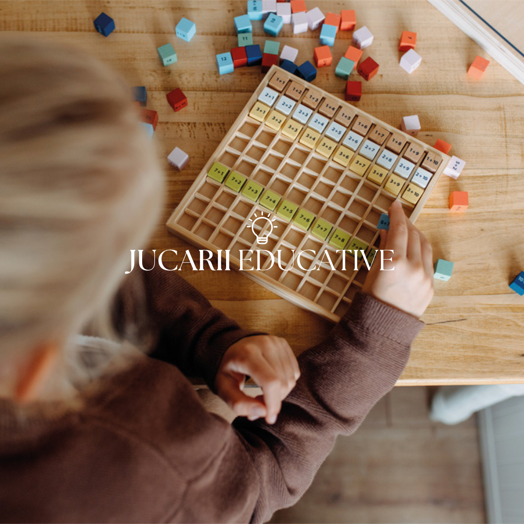 Jucării educative – produse concepute pentru a stimula învățarea și dezvoltarea abilităților cognitive ale copiilor, prin jocuri interactive și materiale diverse