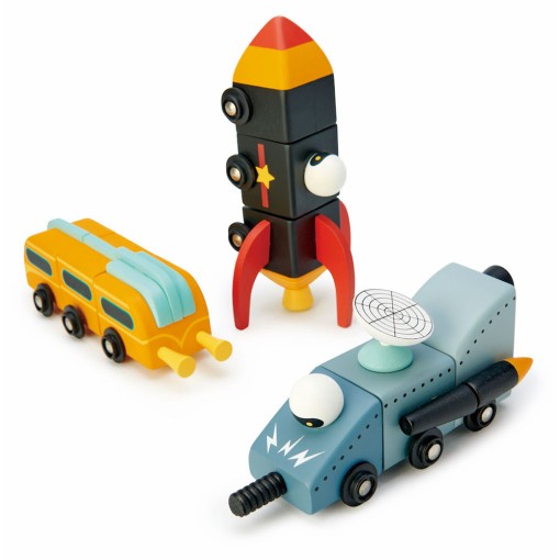 Joc de construit racheta de jucarie- Space Race - Tender leaf
