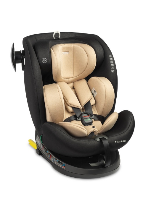 Scaun auto Commo rotativ - i-Size Beige - Caretero