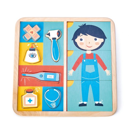 Puzzle educativ Sa invatam corpul uman- Ouch Puzzle - Tender leaf