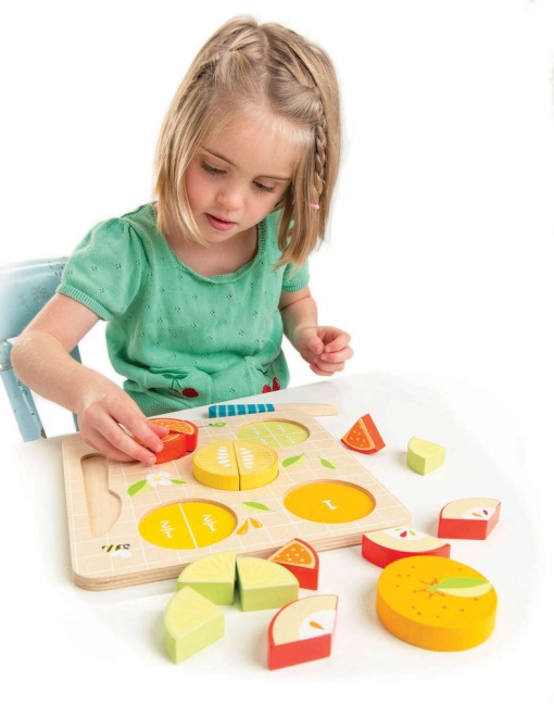 Puzzle educativ Fractionarea fructelor - Citrus Fractions - Tender Leaf