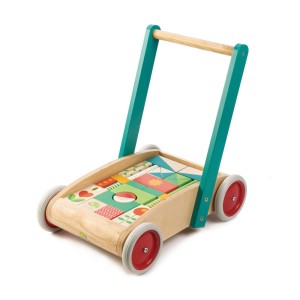 Antemergator cu cuburi- Baby Block Walker - Tender Leaf - Img 3