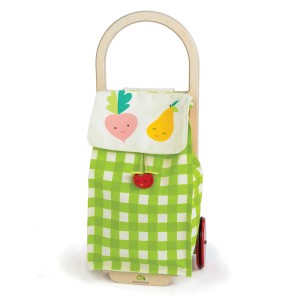 Carucior de cumparaturi verde - Pull Along Shopping Trolley - Tender leaf - Img 1