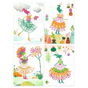 Joc creativ cu stampile - Flori | Djeco - Img 3