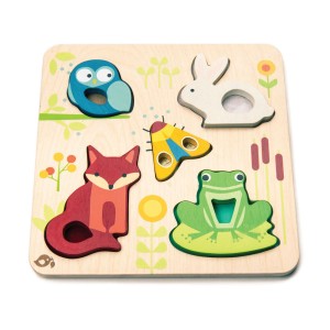 Puzzle senzorial Animalute din padure - Touchy Feely Animals - Tender leaf - Img 2