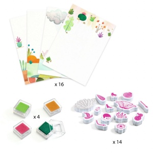 Joc creativ cu stampile - Flori | Djeco - Img 4