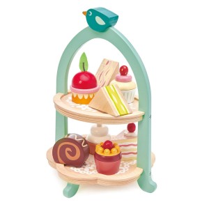 Stand pentru prajituri - Mini Chef Birdie Afternoon Tea - Tender leaf - Img 1